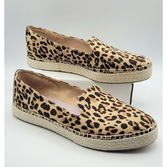 Dr. Scholl's Shoes - Dr. Scholl's BE Energized Leopard Print Espadrilles Slip On Shoes Sz 10